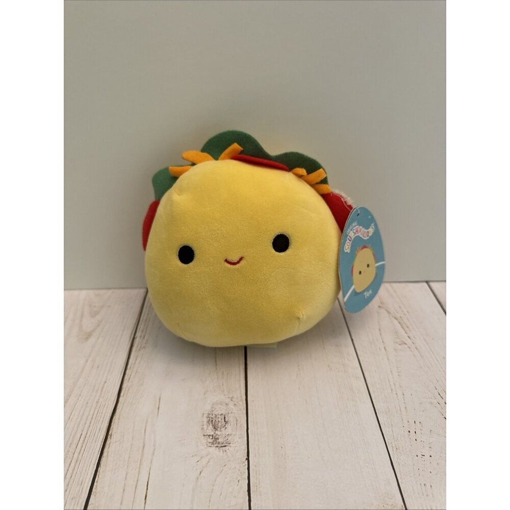 Squishmallows Tex The Taco Plush Stuffed KellyToy Food Squad 5” NWT
